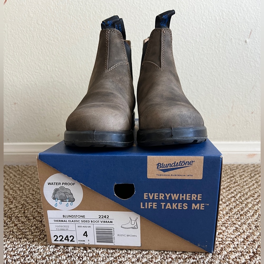 Blundstone All-Terrain Thermal - Rustic Brown, size AUS 4